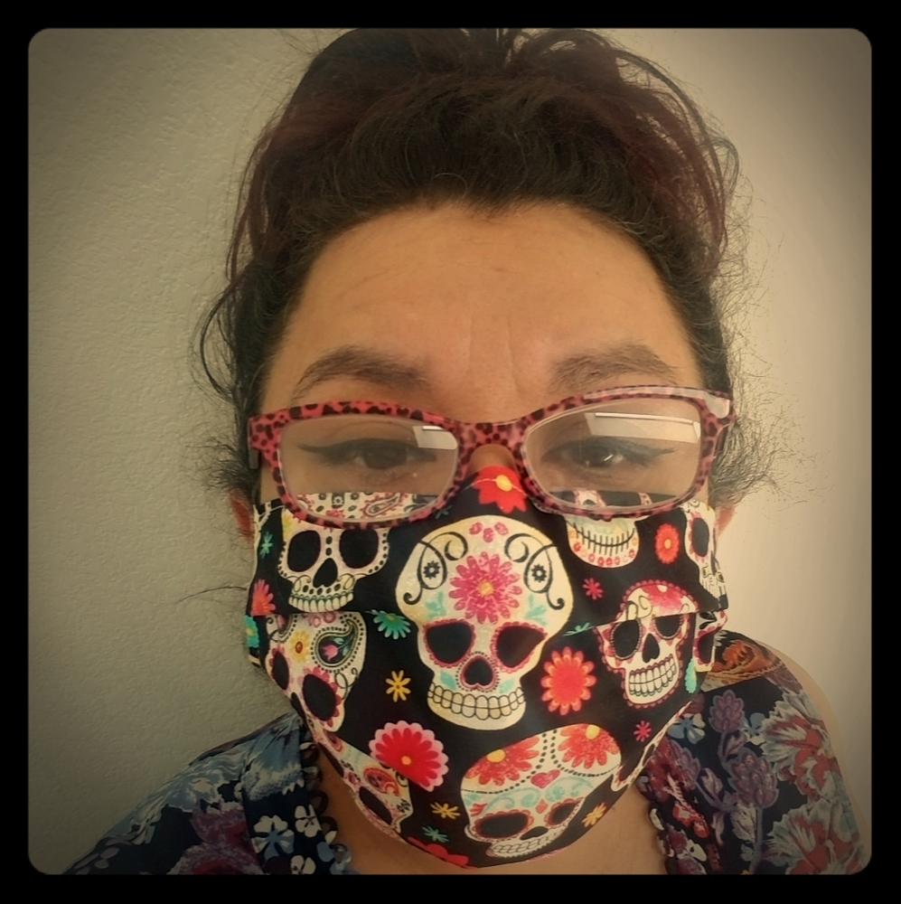 Sugar SKULL FACE MASK. WASHABLE AND REUSABLE